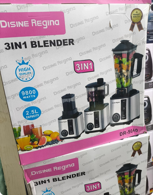 غذاساز 3کاره پایه استیل دسینی-توان 9800 وات مدل DR-5040
