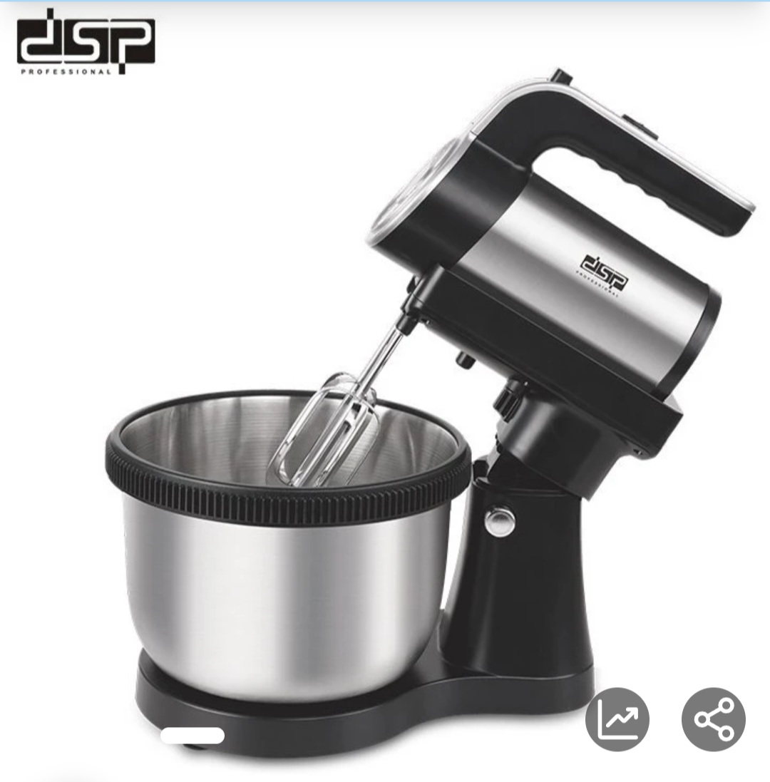 همزن کاسه دار دی اس پی مدل KM-3058 دوکاره 400 وات
