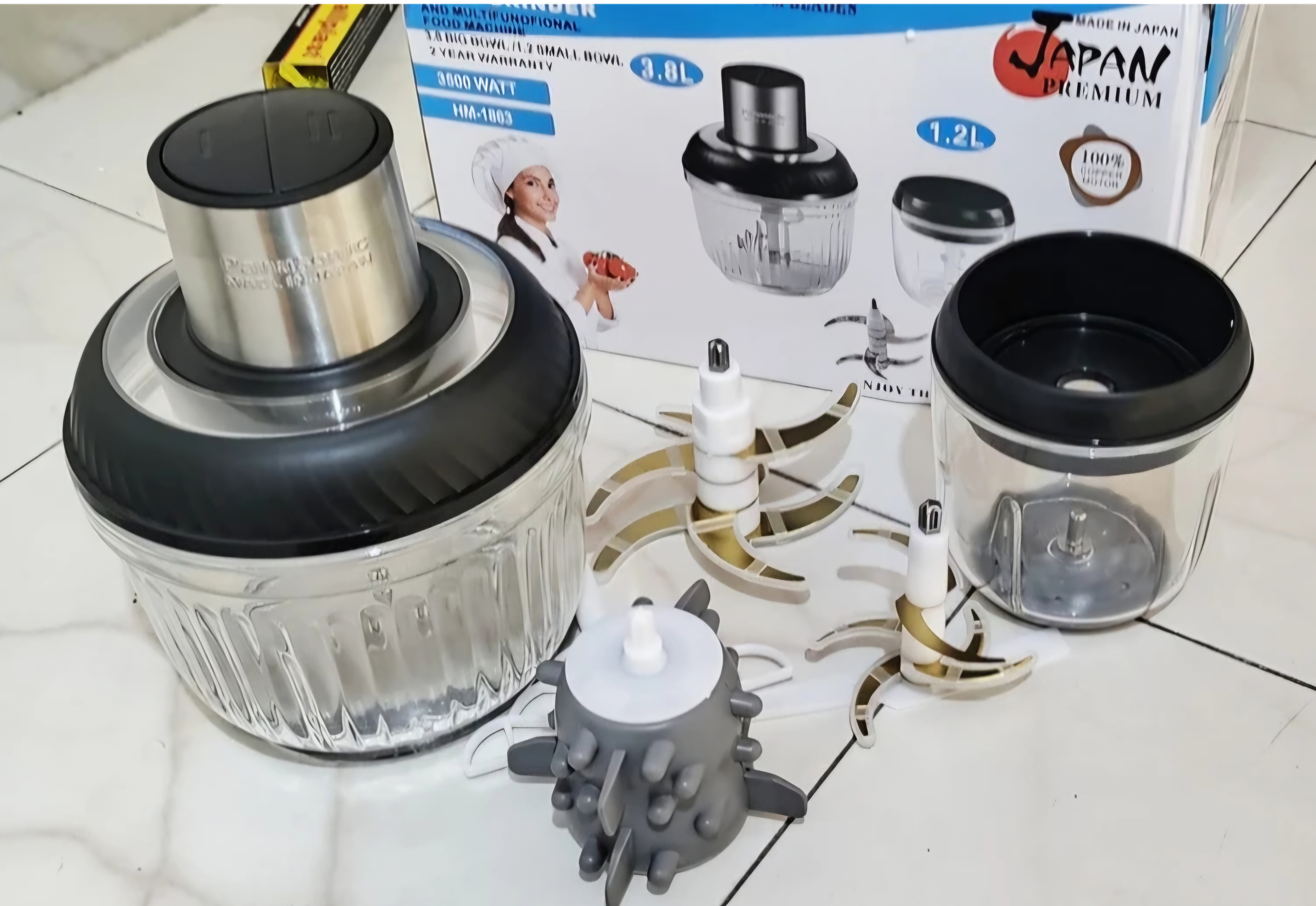 خردکن و آسياب دوقلو پاناسونیک دو کاسه مدل HM-1863
