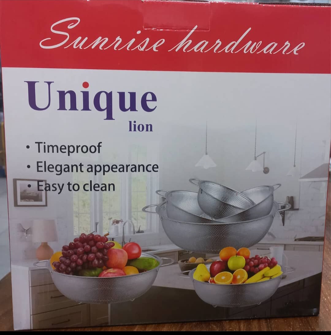 آبکش 6 پارچ استیل ضد زنگ یونیک