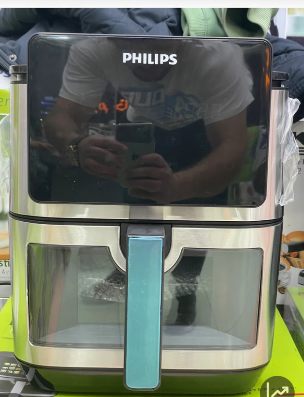 سرخکن دو المنت فیلیپس ظرفیت 15لیتری جلو پنجره ای مانیتور دار-قدرت 3800 وات مدل PH-9276