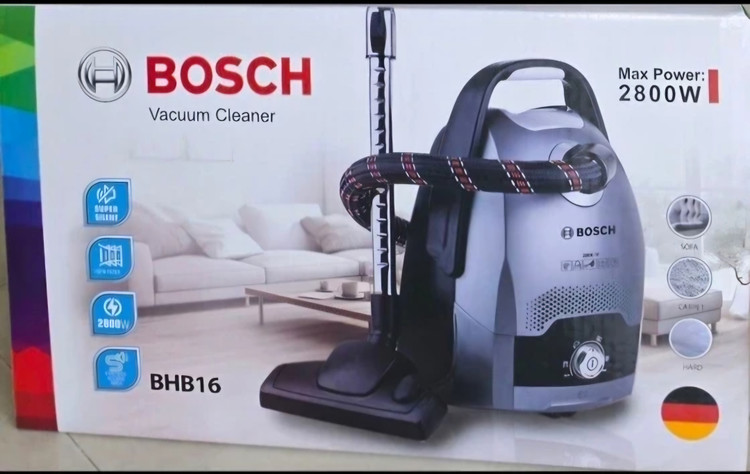 جارو برقی بوش مدل BHB 16 توان 2800 وات مکش قدرتمند و کم صدا