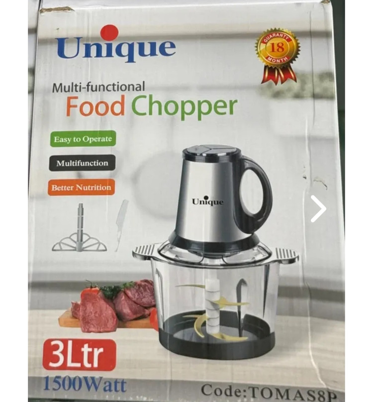 خردکن چند کاره unique مدل TOMAS 8 p ظرفیت 3لیتر با توان 1500 وات
