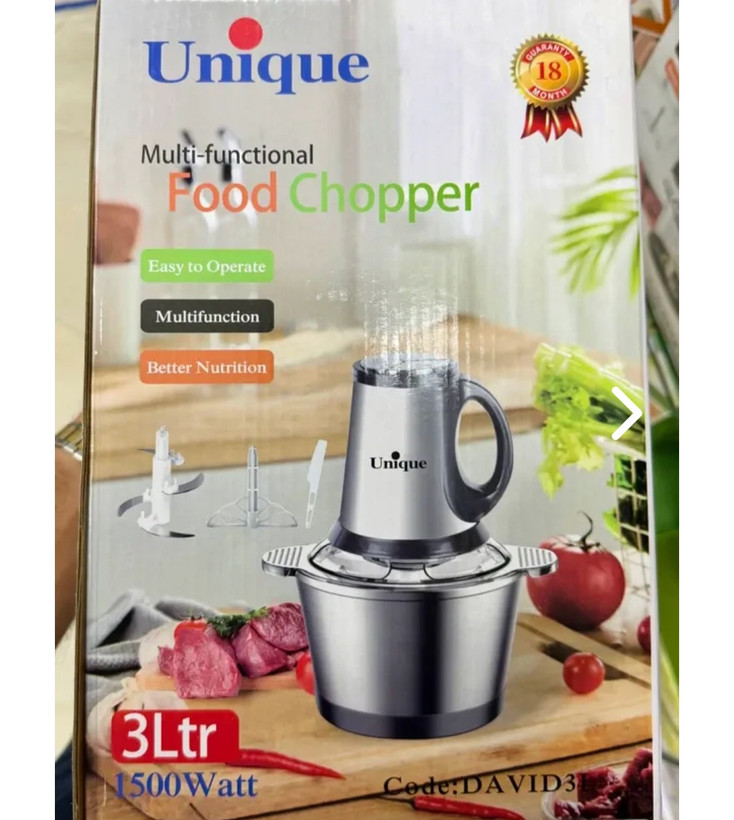 خردکن چند کاره یونیک unique مدل DAVID 3L ظرفیت 3لیتر توان 1500 وات
