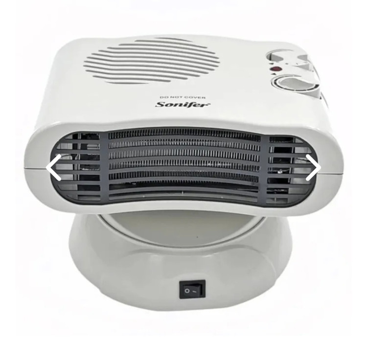 هیلتر فن دار گردن متحرک برقی تا 2000 وات سونیفر کد SF 6510- بخاری رومیزی
